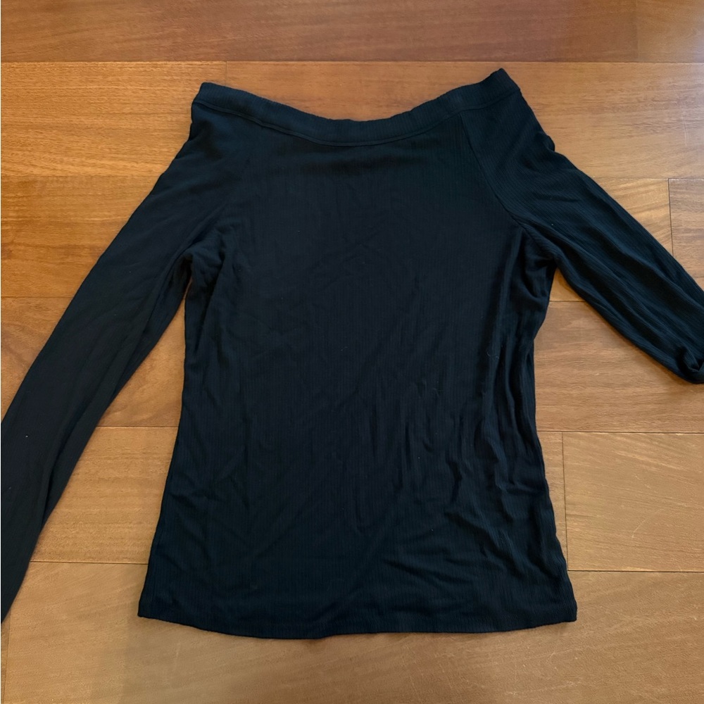 Loft Black Off-Shoulder Women's Top